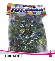 Cam Misket Bilye Oyuncak 100 Adet KARIŞIK CAM BİLYA ERKEK ÇOCUK OYUNCAK BİLYE