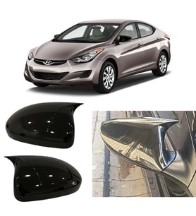 Hyundai Elantra Sinyalsiz Batman Yarasa Ayna Kapağı Piona Black ABS 2011-2015