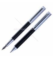 Steelpen Dolmakalem + Tükenmez Plus Siyah Krom Desenli 5083