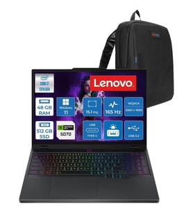 Lenovo Legion 5 15IRX10 Intel Core I7-13650HX Ddr5 48GB 512GB SSD 8GB/RTX5070 115W 15.1" Wqxga (2560X1600) OLED 1000NITS %100 Dcı-P3, 165Hz, WINDOWS11PRO Gaming Laptop 83LY00CHTRP17+ZETTAÇANTA
