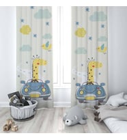 Çocuk Odası Dijital Baskılı 135x260cm Tek Kanat Fon Perde Model 00134