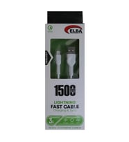 Elba Elb38-L1 1,5Mt  iPhone Lightning Beyaz 3A Hızlı Şarj Kablosu