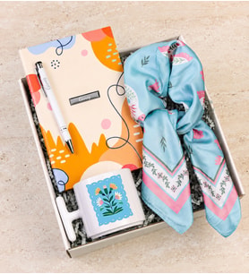 Kişiye Özel Defter & Tükenmez Kalem & T Kupa & Fular Hediye Seti