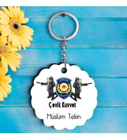 Çevik Kuvvet Polislerine  Özel  İsimli Anahtarlık