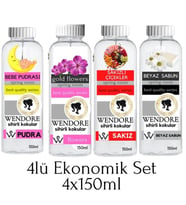 Wendore Sihirli Kokular Küre & Tüm Mak. Uyumlu Geniş Alan Koku Makinesi Parfümü 4'lü Set 150 ml