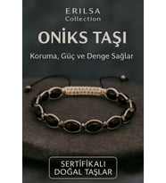 Sertifikalı Oniks Taşı Bileklik – Koruma, Güç ve Ruhsal Denge Enerjisi (Çok Renkli)