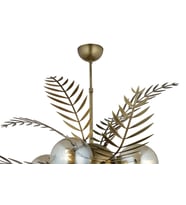LampaLuce Alekos Modern Tasarım Yapraklı Sarkıt Avize Sarı 100x90cm