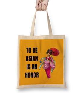 TO BE ASIAN IS AN HONOR Stop Asian Hate Bez Çanta Uzun Saplı