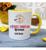 Görsel Sanatlar Öğretmenine Özel Öğretmenler Günü Hediyesi Kişiye Özel Kupa Bard