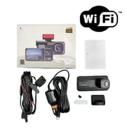 Araç Kamerası - 3 Kameralı Wifi Ön , İç ve Arka Full HD DVR Araç İçi Ekranlı Kamera (74)