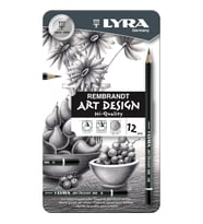 LYRA REMBRANDT ART DESING METAL KUTU  DERECELİ KALEM 12'Lİ