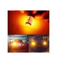Tiger Marketing P21W 144 Ledli Ultra Parlak Geri Vites Park Ampül Tek Duy Turuncu (2 Adet)