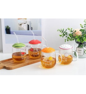 Cam Pipetli Kupa  Beyaz 420 ML