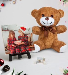 Yılbaşına Özel Fotoğraflı Lego Blok Puzzle Ve Peluş Ayıcık
