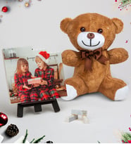 Yılbaşına Özel Fotoğraflı Lego Blok Puzzle Ve Peluş Ayıcık