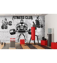 Spor Salonları için Özel Tasarım Duvar Kağıdı