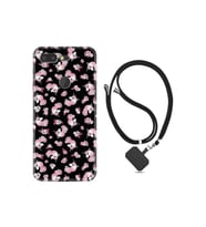 General Mobile Gm 9 Pro Kılıf Ipli Boyun Askılı Desenli Silikon Unicorn Flowers 1406