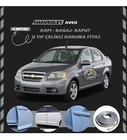 Chevrolet Aveo Oto Araç Kapı Koruma Fitili 5metre Parlak Gri Renk