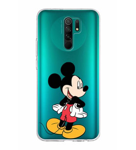 Xiaomi Redmi 9 Uyumlu Kapak Mickey Mouse Tasarımlı Şeffaf Silikon Kılıf