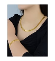 Süzme Cartier Kolye ve Bileklik Set 22 Ayar Altın