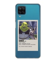 Samsung Galaxy A22/M22/M32 Uyumlu Shrek Minimalsit Poster Desenli Şeffaf Telefon Kılıfı