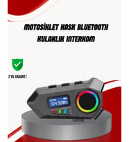 Suya Dayanıklı İnterkom 5.4 Hoparlör 500Mah Batarya Fm Radyo Özellikli