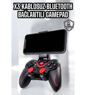 X3 Gamepad Oyun Kolu Bluetooth Bağlantılı Gamestick Android Uyumlu
