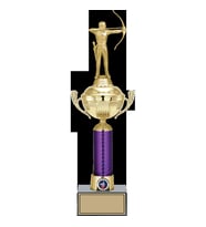 ODAK KUPA - Figürlü Kupalar - Okçu Figürlü Kupalar FG-060 B - 44 cm