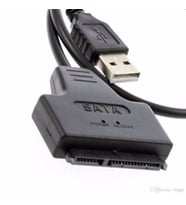 2.5 HDD 7+15 Pin Sata 22 Pin USB 2.0 Harddisk Bağlantı Kablosu (Metal)