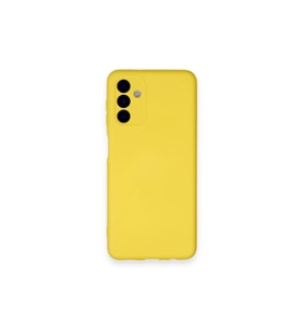Samsung Galaxy A14 4g Kılıf Nano İçi Kadife Silikon - Sarı