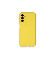 Samsung Galaxy A14 4g Kılıf Nano İçi Kadife Silikon - Sarı