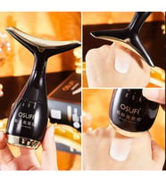 Anti-Aging Boyun Yüz Göz Kırışıklıkları İçin Masaj Cihazı Aleti Cilt Bakım (Siyah)