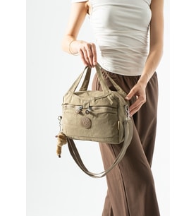 Ultra hafif, çok bölmeli Kol, Omuz El çantası (spor, seyahat, gündelik) Kahverengi Model: 571-6Z