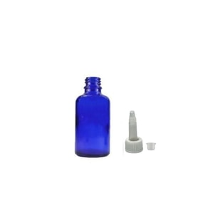 30ml mavi cam şişe getamisin kapak, 12 adet, plastik üstten damlalıklı şişe, damlatmalı şişe, damlatıcı şişe