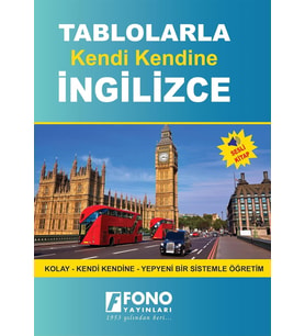 Tablolarla Kendi Kendine İngilizce (Sesli Kitap) (Krem)
