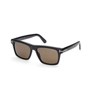 Tom Ford FT 0906 01H 56 Polarize Erkek Kare Kahverengi Güneş Gözlüğü