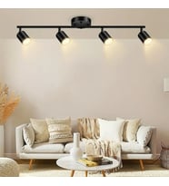 RİOLİGHT SİYAH 360 DERECE GÜN IŞIĞI1 HAREKETLİ BAŞLIK1 MODERN1 4XGU10 DUYLU SPOT (AMPUL DAHİLDİR.)