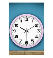 TransForMacion Duvar Saati Klasik 31 Cm LİLA 721024