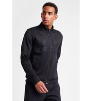 Erkek Fermuarlı Sweatshirt 25N-1135 (Siyah)