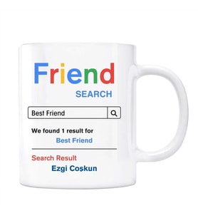 Friend Google Arama Motoru Arkadaş İsimli Kupa