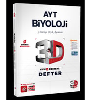 3D Yayınları AYT Biyoloji Video Destekli Defter