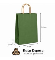 18x24x8 cm Kraft Renk Poşet (25 ADET)