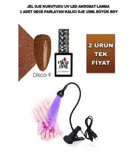 Akrobat Lamba ve Disco Gece Parlayan Kalıcı Oje 15 ml