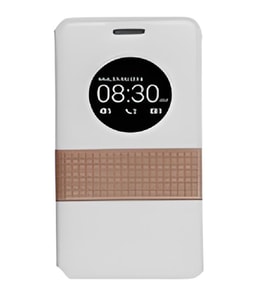 Simex Zenfone 5 ile Uyumlu Pencereli Standlı Kılıf Beyaz