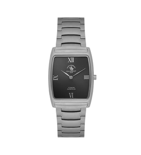 SANTA BARBARA POLO CLUB SB.4.10036-2 TİTANYUM SLIM İNCE DİKDÖRTGEN ERKEK KOL SAATİ
