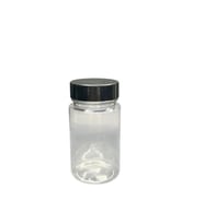 150ml şeffaf  tablet şişesi siyah kapak, 24 adet, tablet şişesi, ecza şişesi, kozmetik şişe