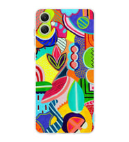 PrintiFy Samsung Galaxy A05 ile Uyumlu Retro Color 6  Kamera Korumalı Şeffaf  Kılıf