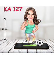 Kişiye Özel Ahşap Biblo - Sporcu Kadın Karikatür Biblo - Sporcu Biblo 6