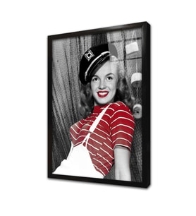 Renkli Marilyn Monroe Çerçeveli Cam Tablo