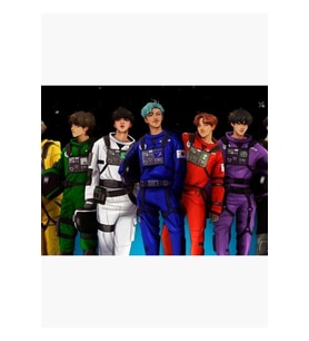 Bts - 4m0ng Bize Ekip Arkadaşları Tablo Ahşap Poster Dekoratif Kod773